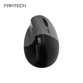 Fantech Comfy W195R Vertical Ergonomic Wireless Mouse – Silent Clicks, 2.4GHz & Bluetooth, Office & Home Use (Black) | W195 |